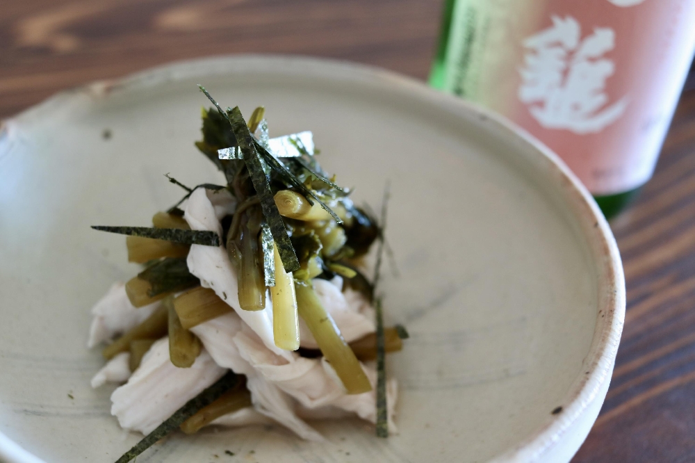 『花山葵の鶏ワサ』